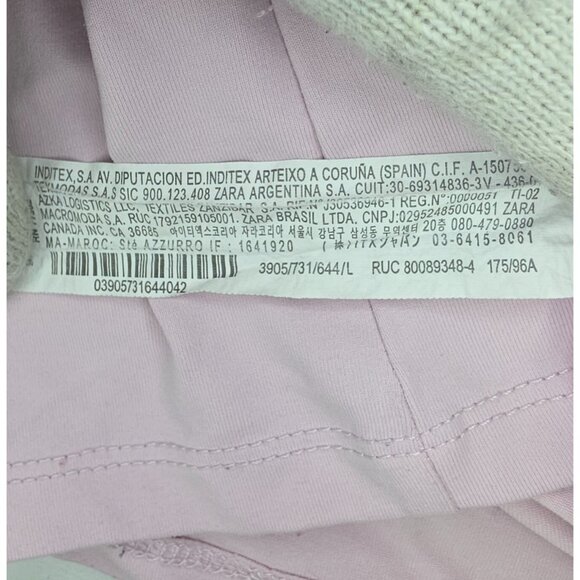 Zara Tank Top Shirt Womens Large Light Pink Stretch Workout Sleeveless Athletic - Picture 3 of 6